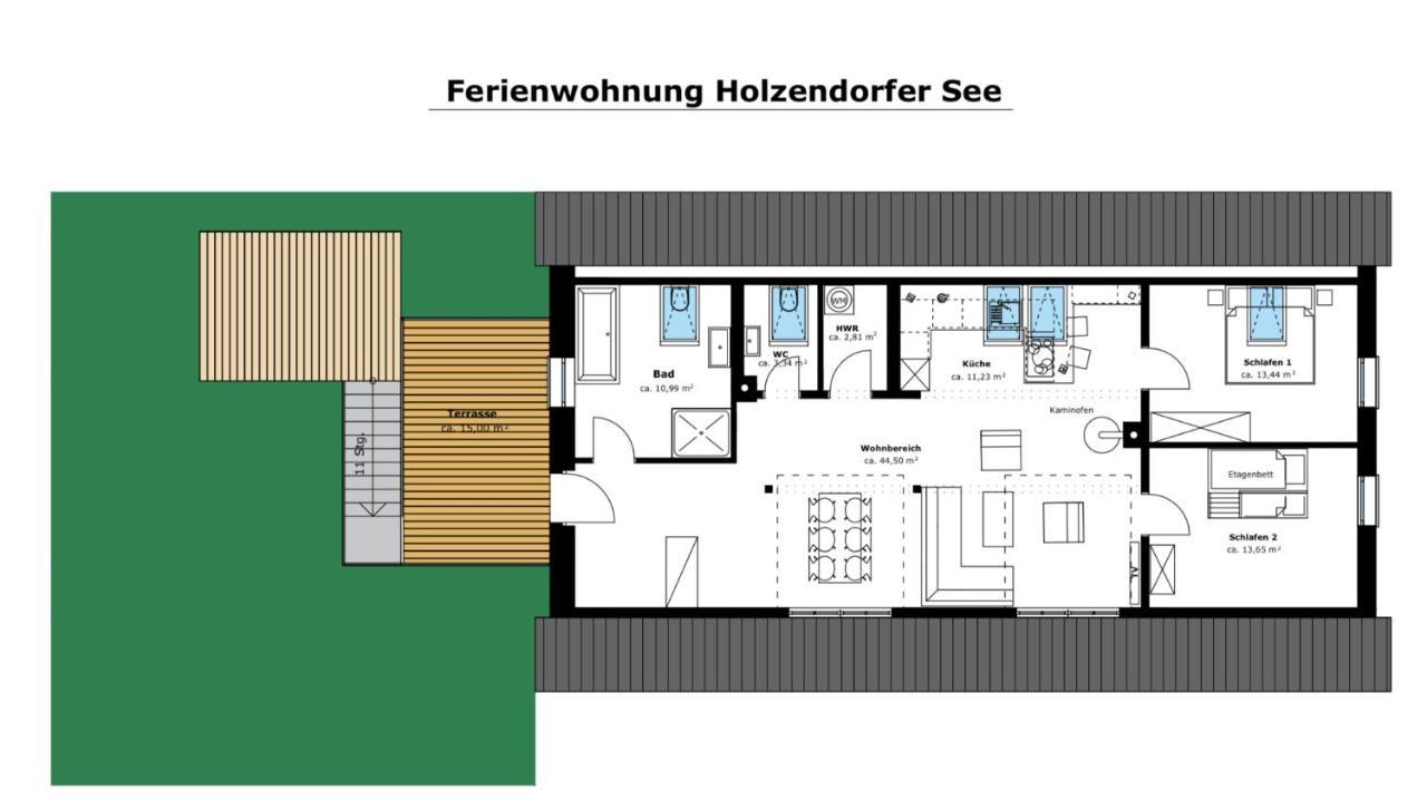 Ferienwohnung Holzendorfer See Holzendorf  Extérieur photo